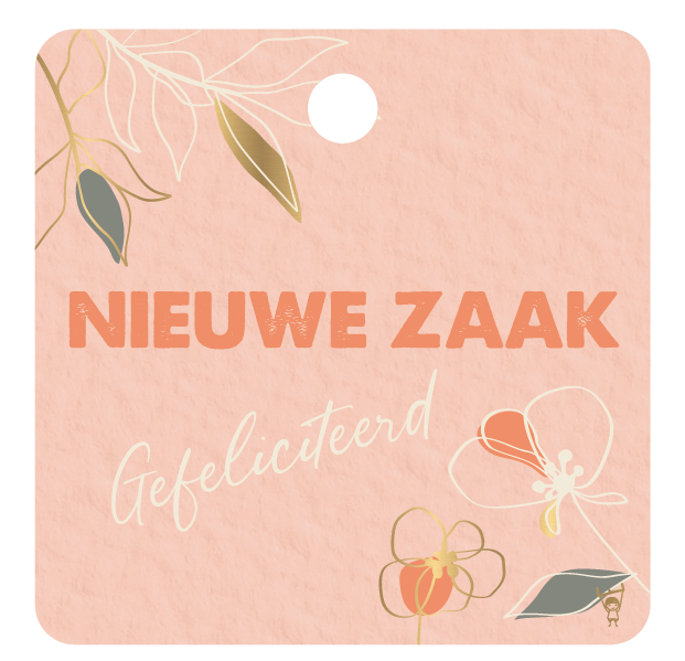 CADEAUKAARTJE - NIEUWE ZAAK GEFELICITEERD