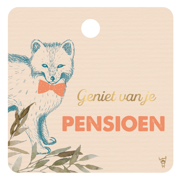 CADEAUKAARTJE - GENIET VAN JE PENSIOEN