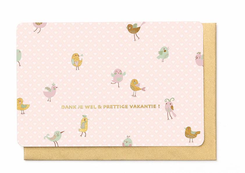 DANK JE WEL &amp; PRETTIGE VAKANTIE