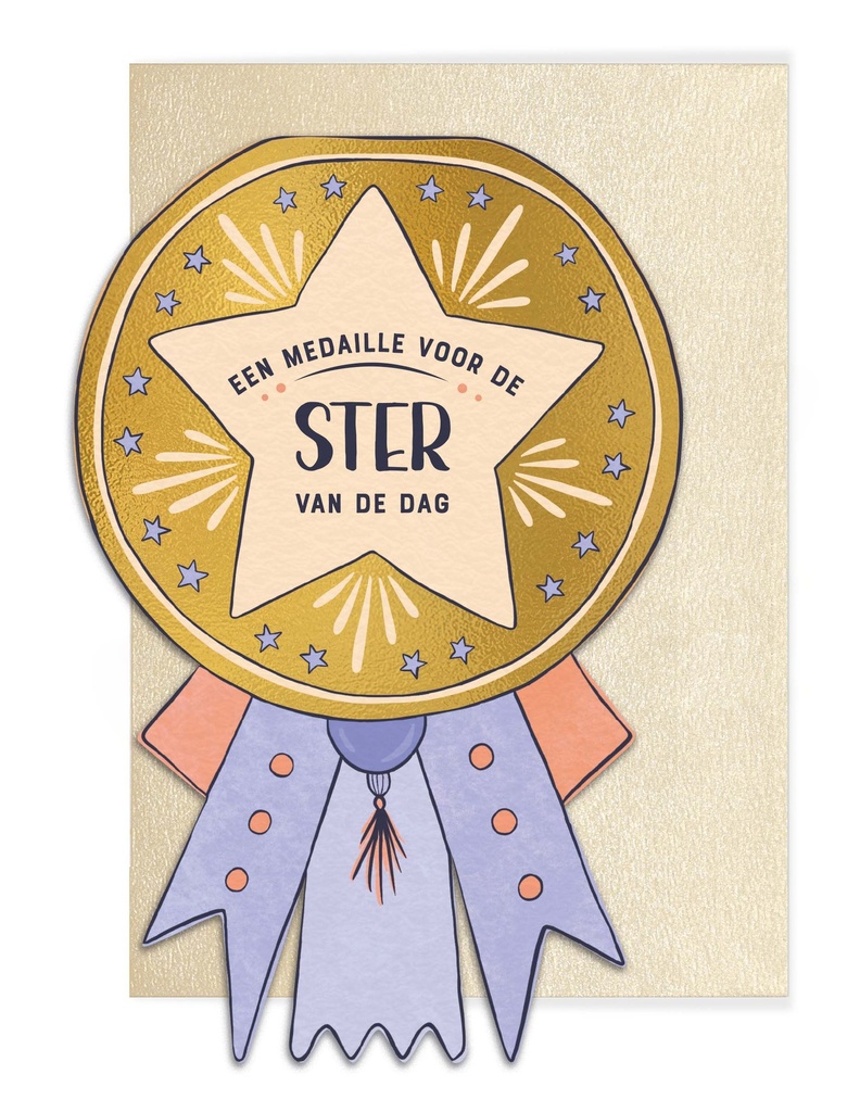 EEN MEDAILLE VOOR DE STER VAN DE DAG