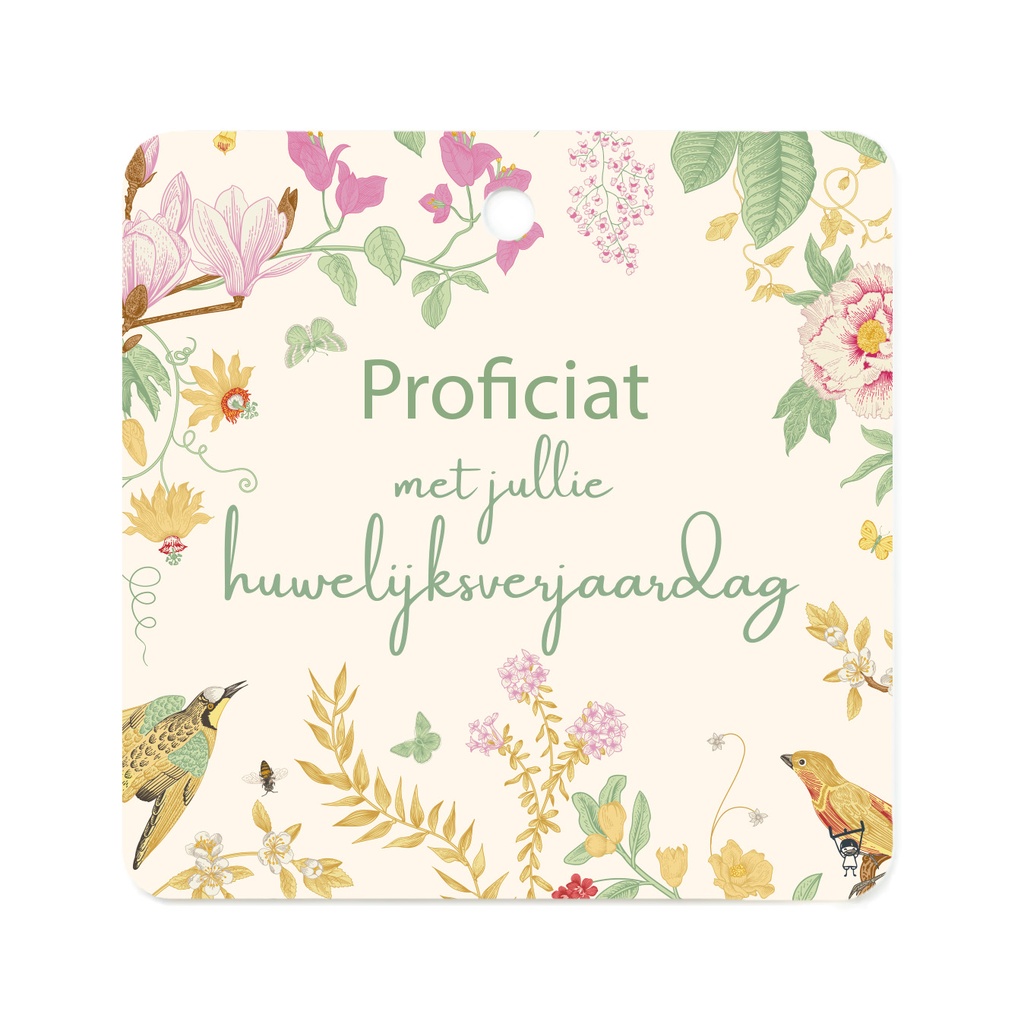 CADEAUKAARTJE - PROFICIAT MET JULLIE HUWELIJKSVERJAARDAG 