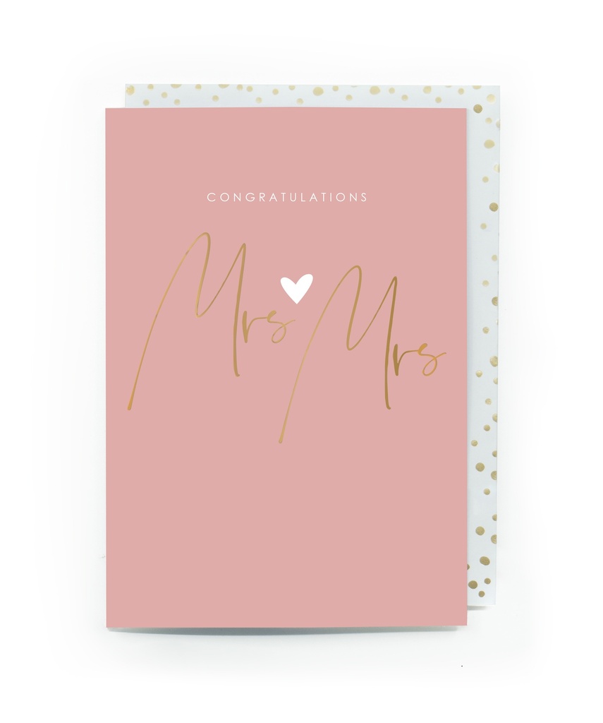 CONGRATULATIONS MRS & MRS