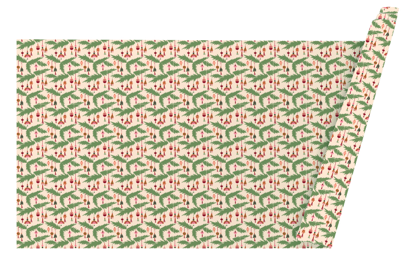 WRAPPING CHRISTMAS PAPER DOWN TO EARTH