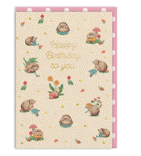 HAPPY BIRTHDAY TO YOU - HEDGEHOGS