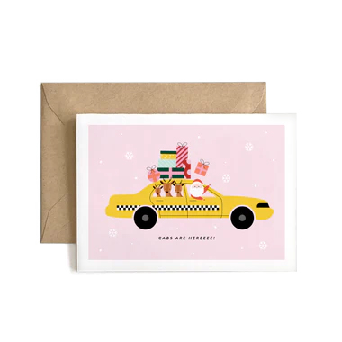 CAR WITH RAINDEER AND SANTA