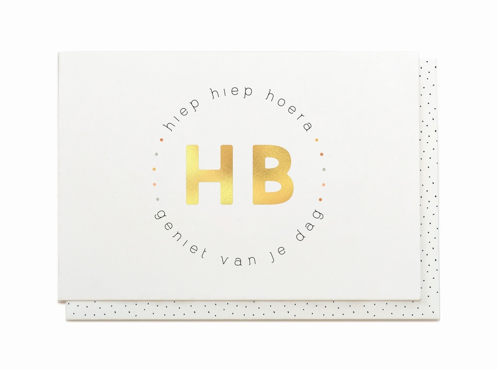 HB - HIEP HIEP HOERA GENIET VAN JE DAG