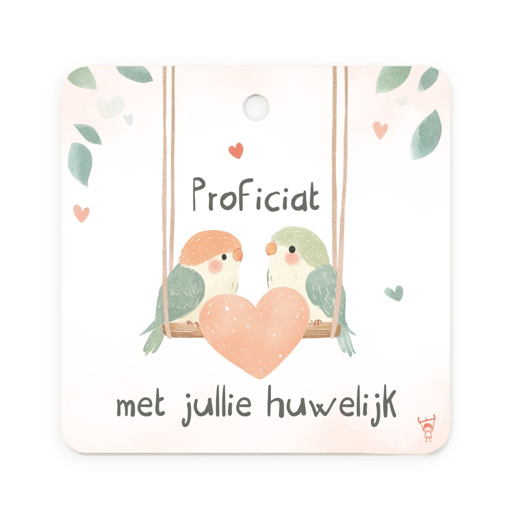 CADEAUKAARTJE - PROFICIAT MET JULLIE HUWELIJK