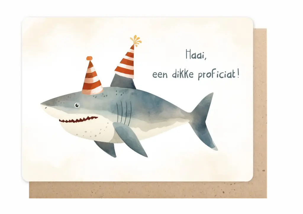 HAAI, EEN DIKKE PROFICIAT!