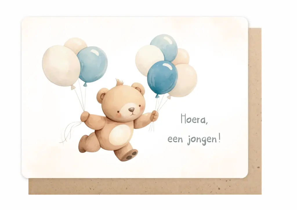 HOERA EEN JONGEN!