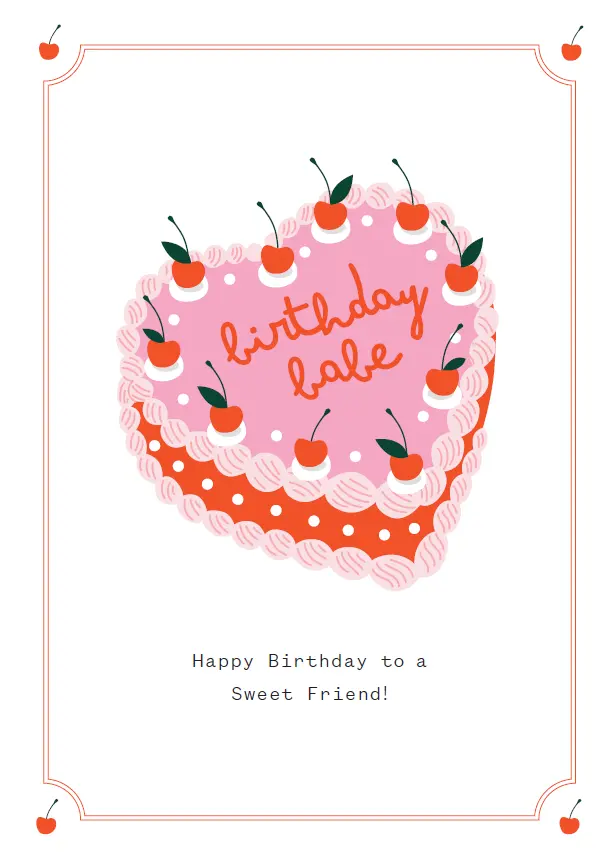 HAPPY BIRTHDAY TO A SWEET FRIEND!