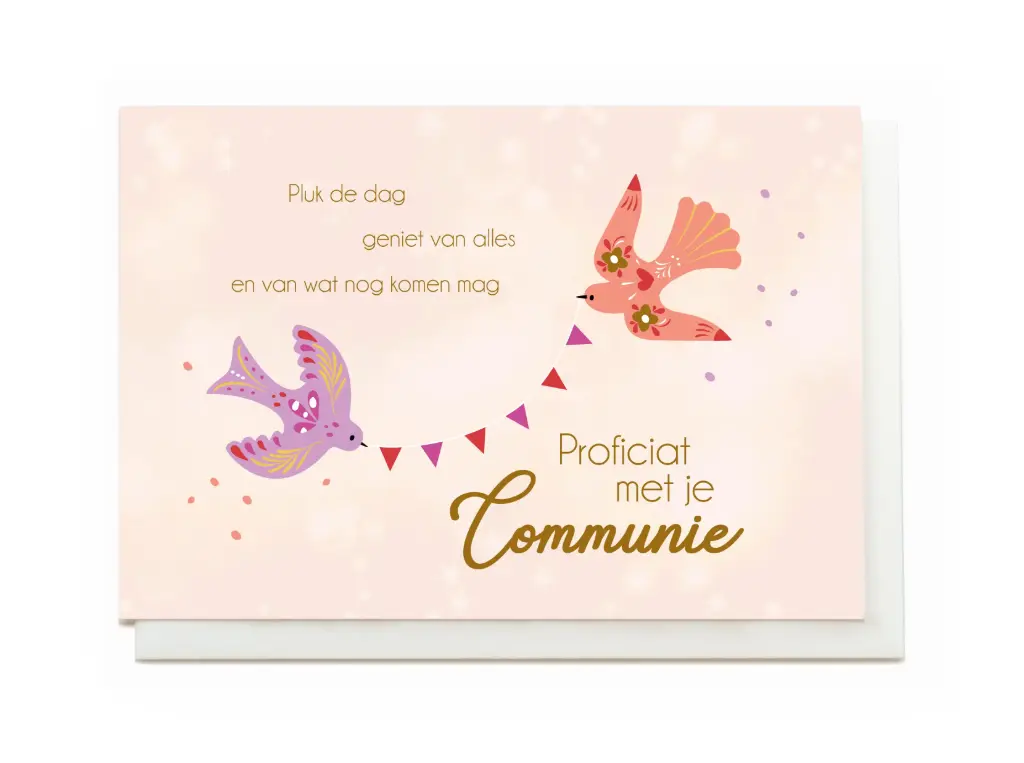 PROFICIAT MET JE COMMUNIE