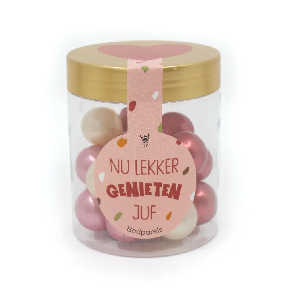 BADPARELS NU LEKKER GENIETEN JUF - 20 STUKS   
