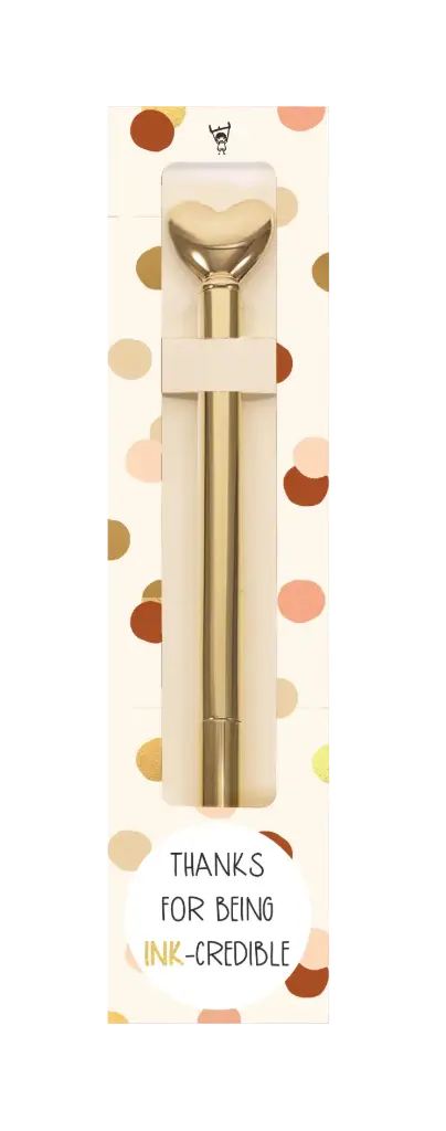 BALPEN IN GESCHENKDOOSJE - THANKS FOR BEING INK-CREDIBLE