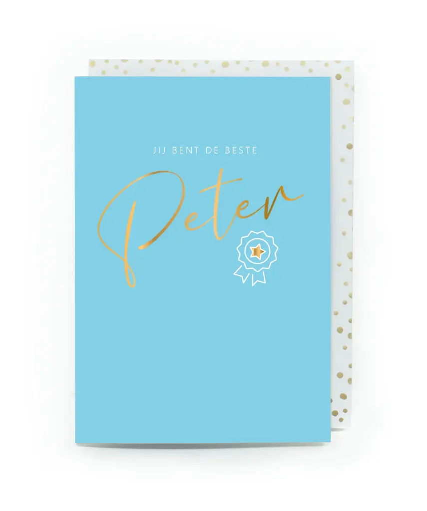 JIJ BENT DE BESTE PETER