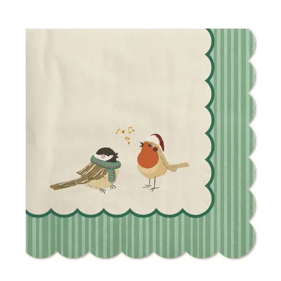 NAPKINS WINTER WHISPERS BIRDS
