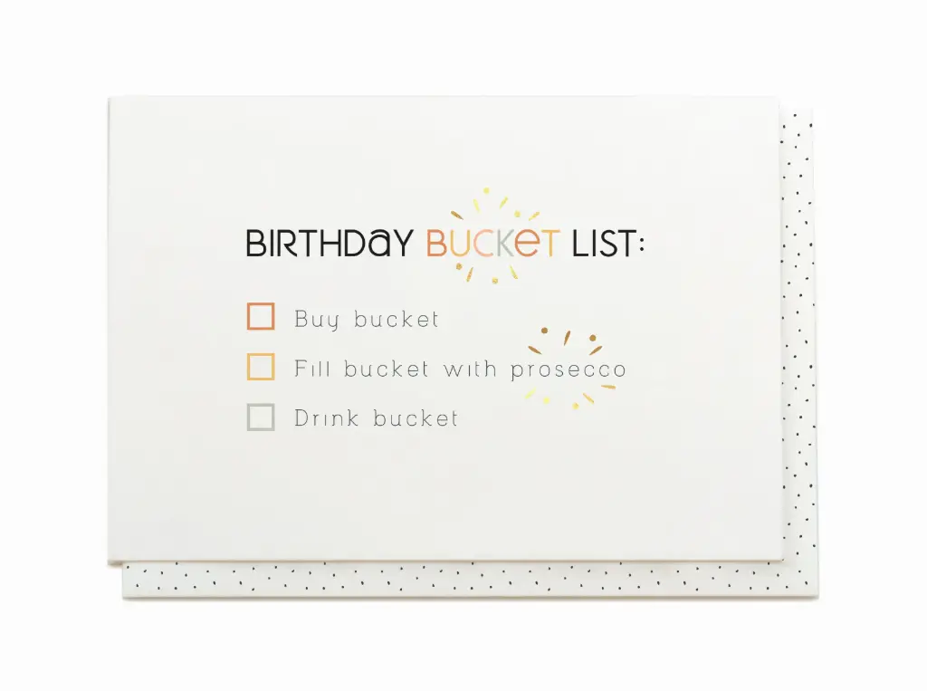 BIRTHDAY BUCKET LIST