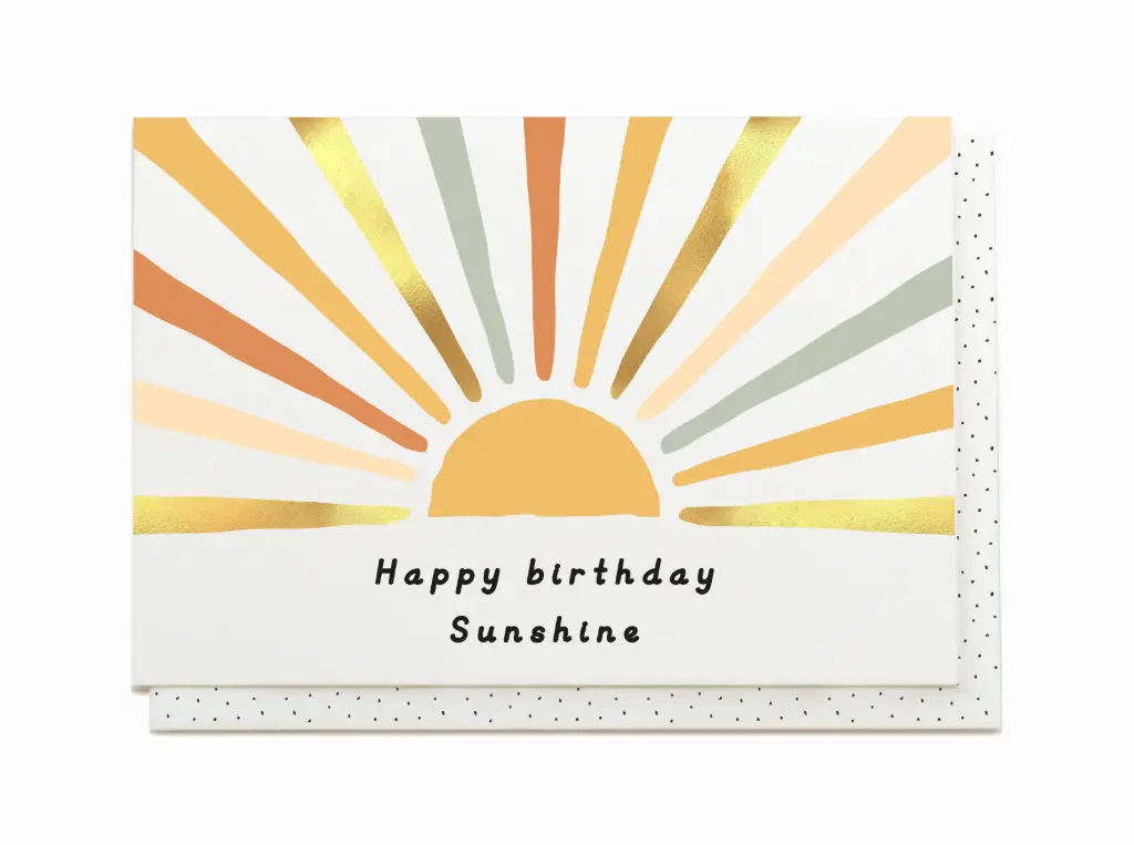 HAPPY BIRTHDAY SUNSHINE