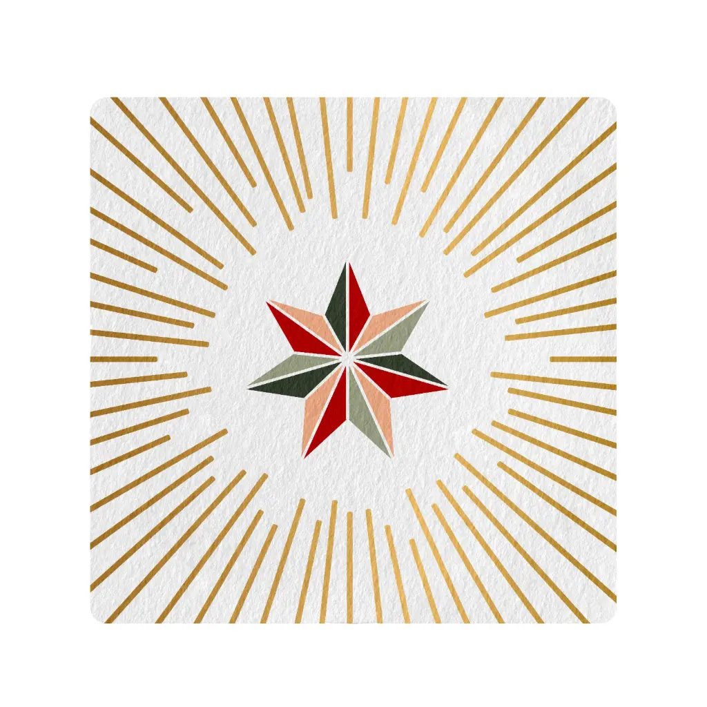 BEER COASTERS JUST TO SAY STAR