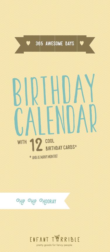 BIRTHDAY CALENDAR 53