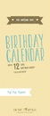 BIRTHDAY CALENDAR 53