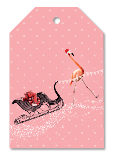 GIFTTAG FLAMINGO