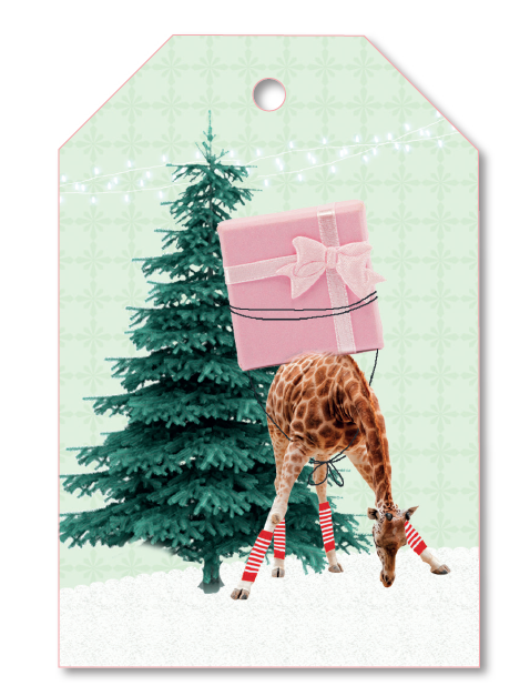 GIFTTAG GIRAFE