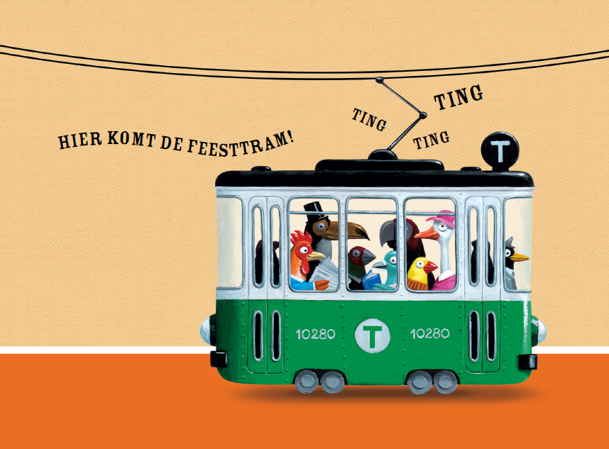 HIER KOMT DE FEESTTRAM TING TING TING