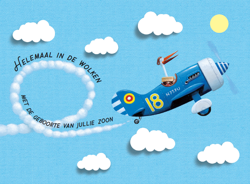 HELEMAAL IN DE WOLKEN MET DE GEBOORTE VAN JULLIE ZOON