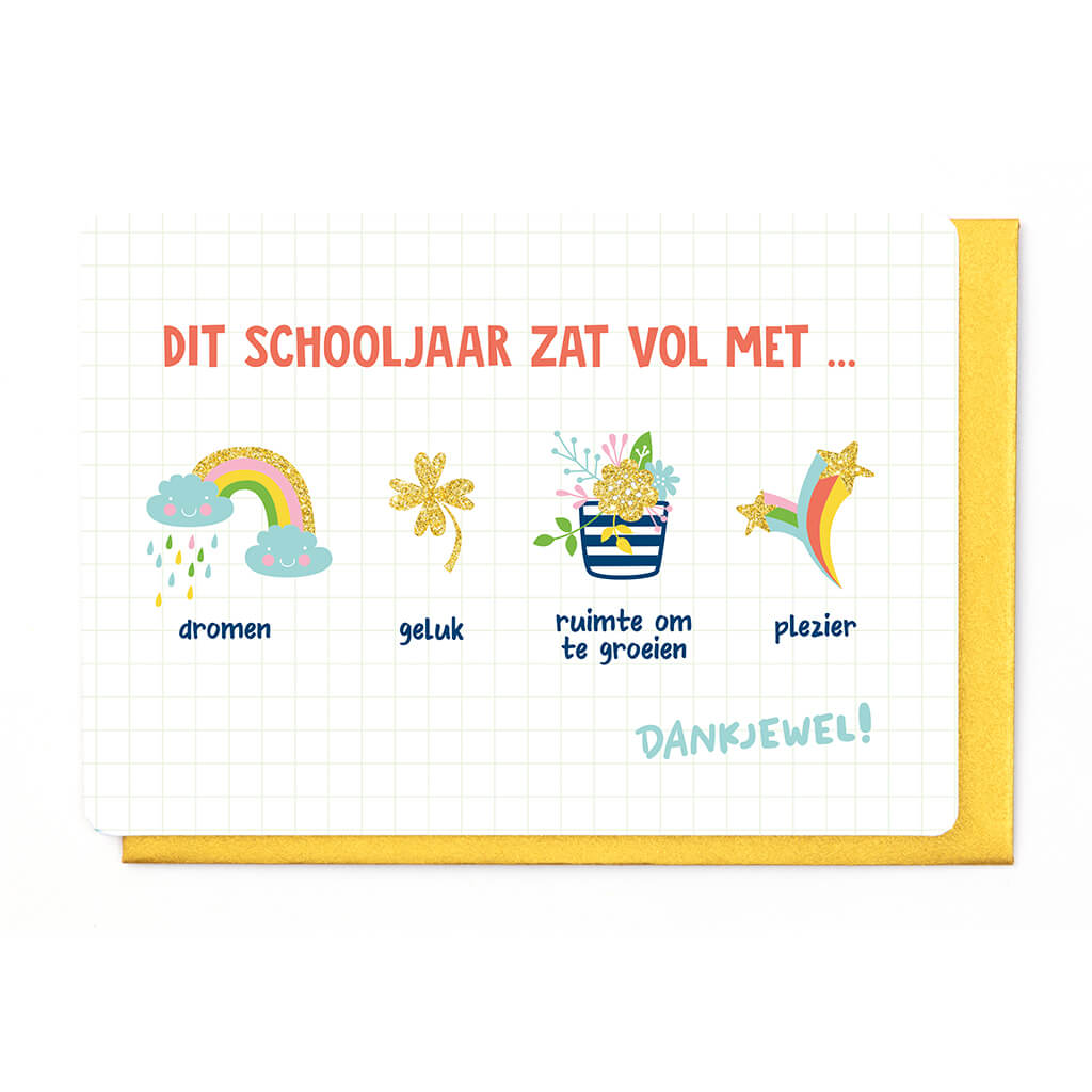 DIT SCHOOLJAAR ZAT VOL MET...