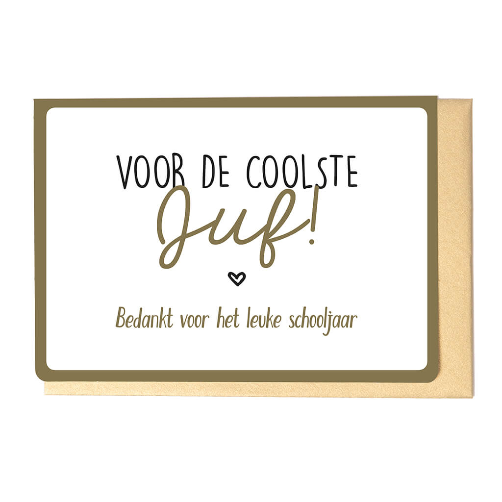 VOOR DE COOLSTE JUF