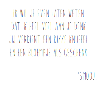 CADEAUKAARTJE - IK DENK AAN JE