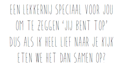CADEAUKAARTJE - SWEETS 4