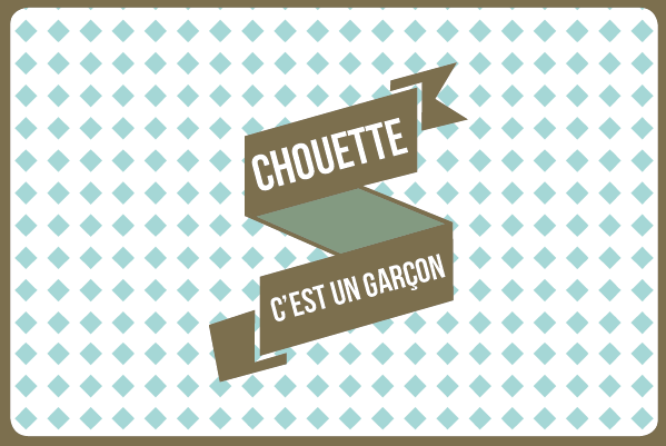 CHOUETTE, C'EST UN GARCON