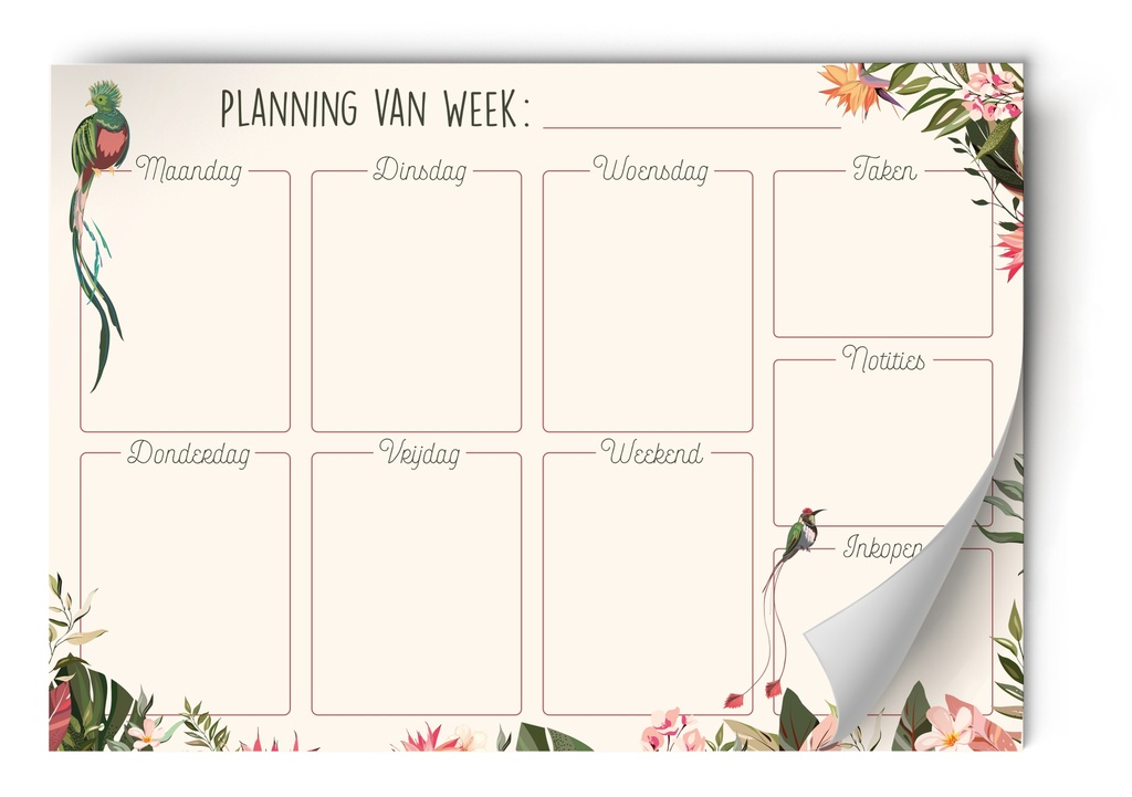 WEEKPLANNER TROPICAL