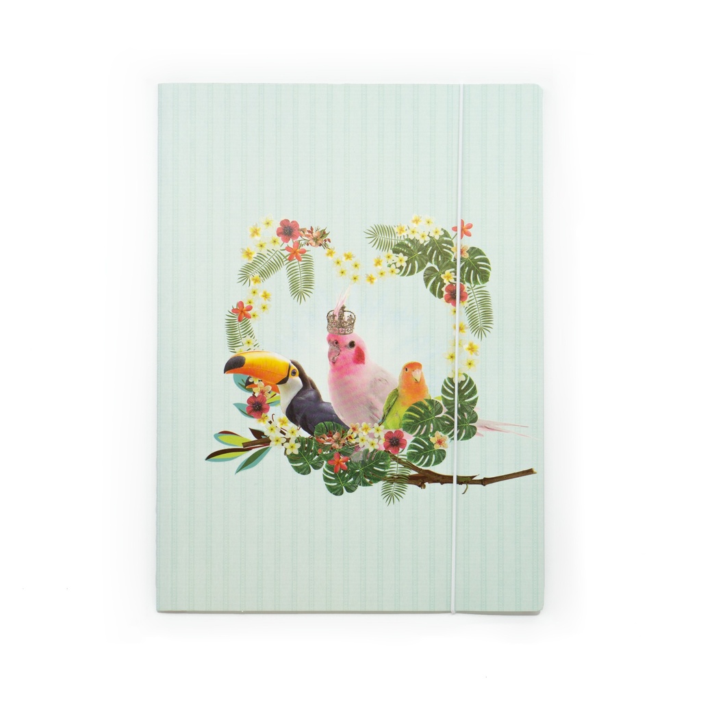 CHEMISES 3 RABATS A ELASTIQUEQ A4 TROPICAL THREE