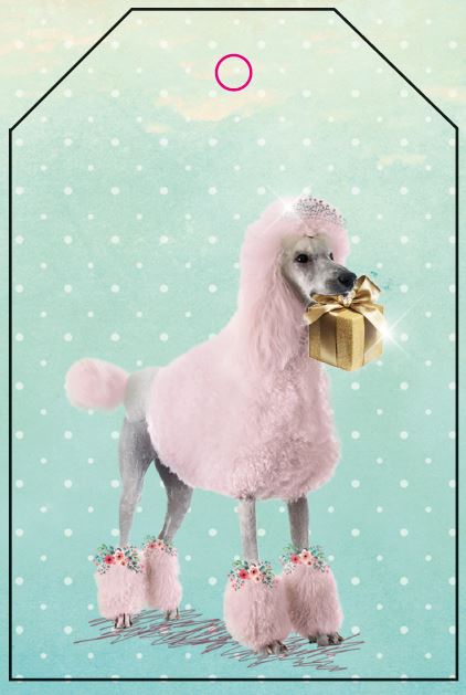GIFTTAG 'POODLE'