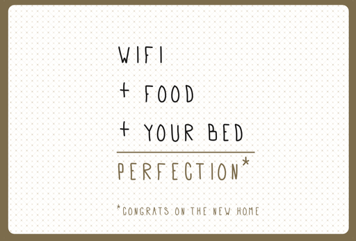 [LW2020] WIFI+FOOD+YOUR BED = PERFECTION