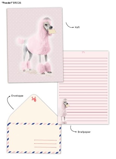 [BR026] BRIEFPAPIER 'POODLE'