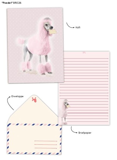 [BR026] WRITING PAPER 'POODLE'