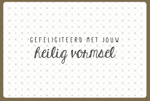 [C2105] GEFELICITEERD MET JOUW HEILIG VORMSEL