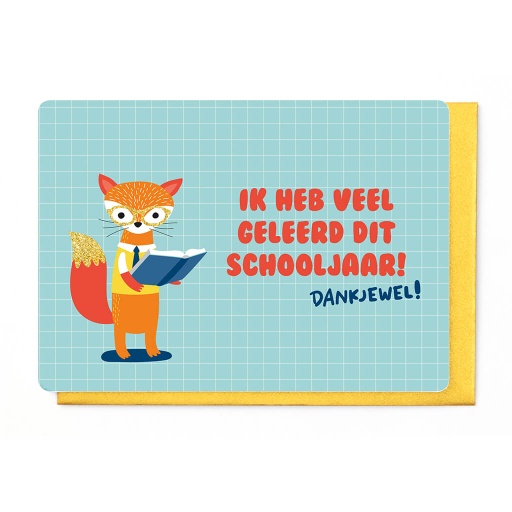 [ESJ3607] IK HEB VEEL GELEERD DIT SCHOOLJAAR - DANKJEWEL!