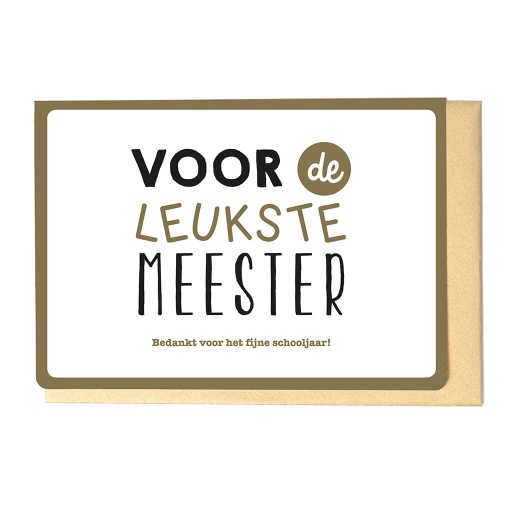 [ESJ3616] VOOR DE LEUKSTE MEESTER