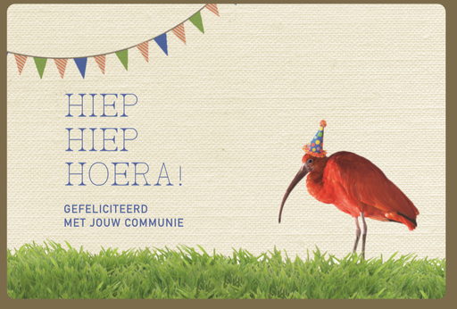 [C2126] HIEP HIEP HOERA! GEFELICITEERD MET JOUW COMMUNIE