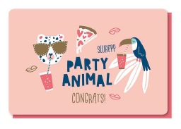 [1PP6023] PARTY ANIMAL CONGRATS