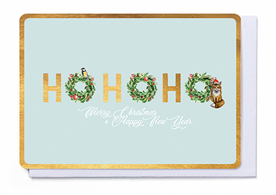 [KFB1380] HO HO HO MERRY CHRISTMAS & HAPPY NEW YEAR