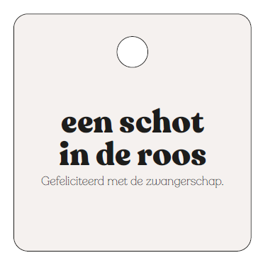 [MQ03] CADEAUKAARTJE - EEN SCHOT IN DE ROOS