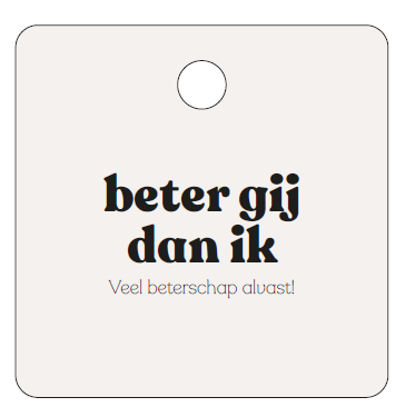 [MQ04] CADEAUKAARTJE - BETER GIJ DAN IK