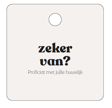 [MQ05] CADEAUKAARTJE - ZEKER VAN?