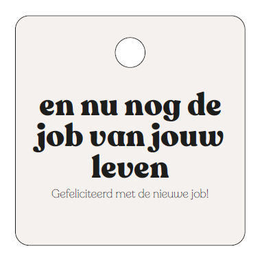 [MQ11] CADEAUKAARTJE - EN NU NOG DE JOB VAN JOUW LEVEN