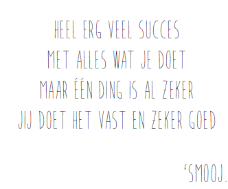 [MS14] CADEAUKAARTJE - SUCCES